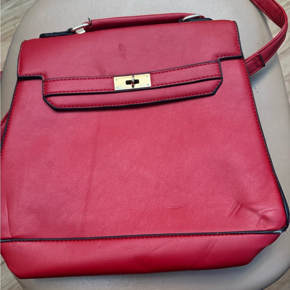 Elegant Red Women's Handbag